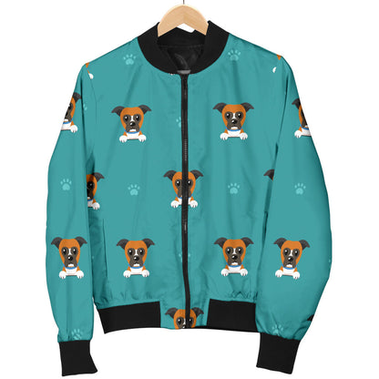 Boxers Pattern Print Design 03 Men Bomber Jacket