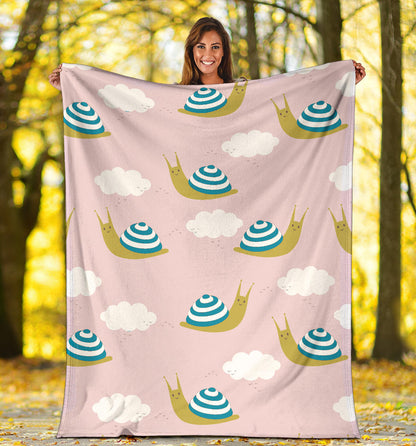 Snail Pattern Print Design 02 Premium Blanket