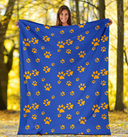 Paw Pattern Print Design A03 Premium Blanket