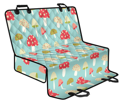 Mushroom Pattern Print Design A01 Rear Dog Car Seat Cover Hammock
