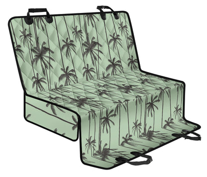 Palm Tree Pattern Print Design A04 Rear Dog Car Seat Cover Hammock