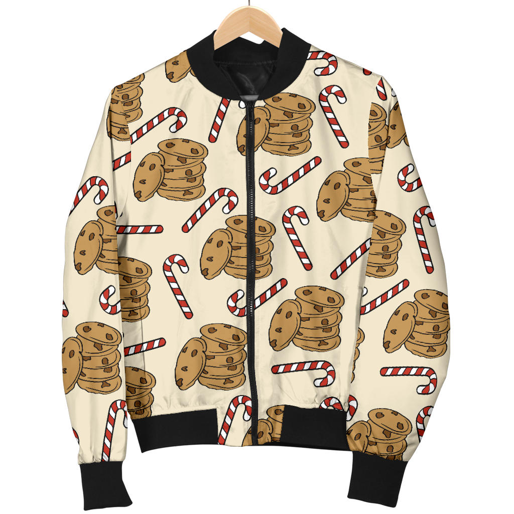 Cookie Pattern Print Design 04 Men Bomber Jacket