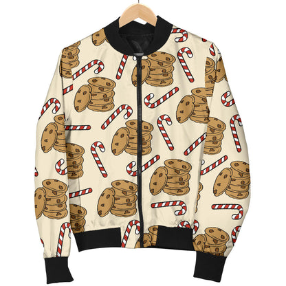 Cookie Pattern Print Design 04 Men Bomber Jacket