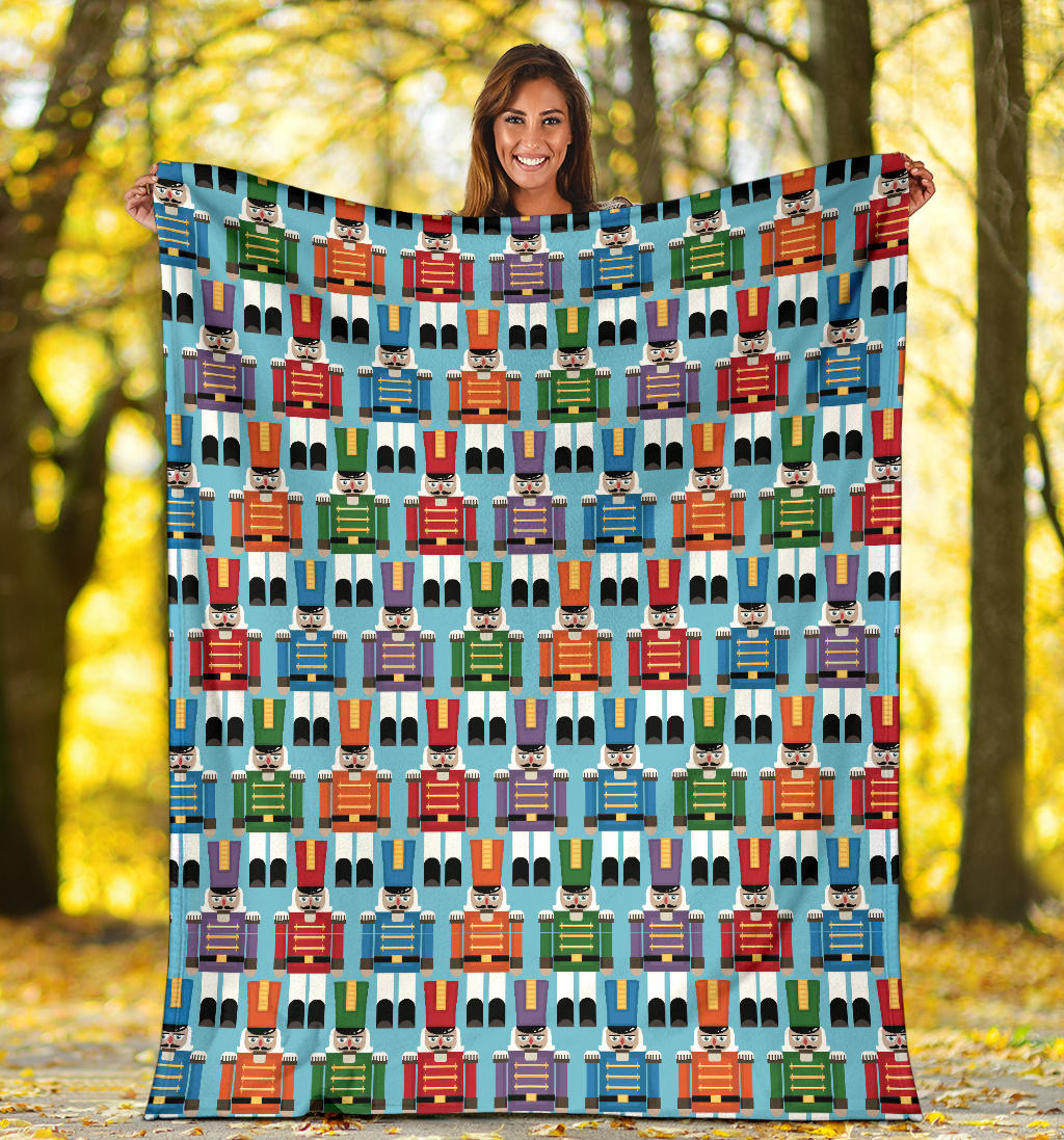 Nutcracker Pattern Print Design A02 Premium Blanket