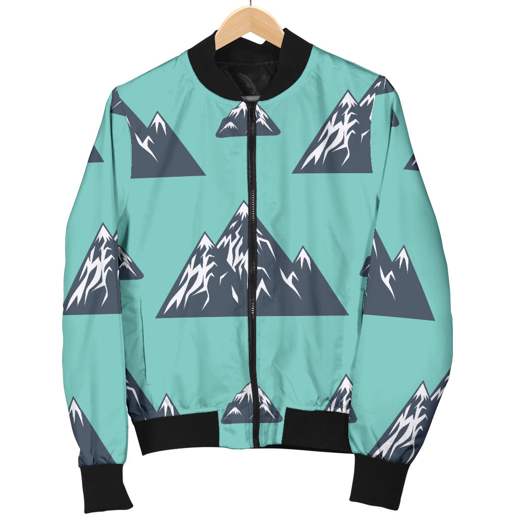 Mountain Pattern Print Design 01 Men Bomber Jacket