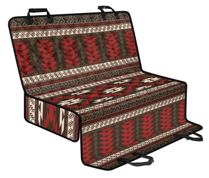 Native Pattern Print Design A03 Rear Dog Car Seat Cover Hammock