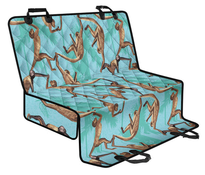 Monkey Pattern Print Design 04 Rear Dog Car Seat Cover Hammock