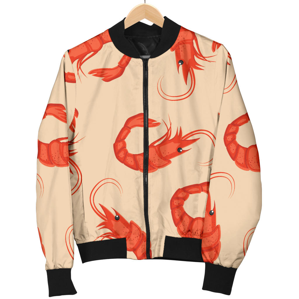 Prawn Pattern Print Design 02 Men Bomber Jacket