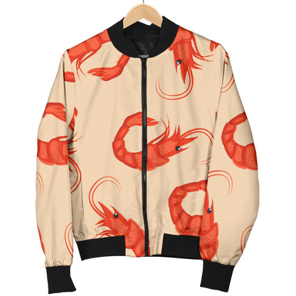 Prawn Pattern Print Design 02 Men Bomber Jacket