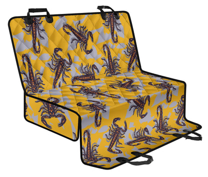 Scorpion Pattern Print Design 01 Rear Dog Car Seat Cover Hammock