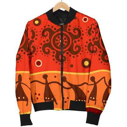 African Pattern Print Design 04 Men Bomber Jacket