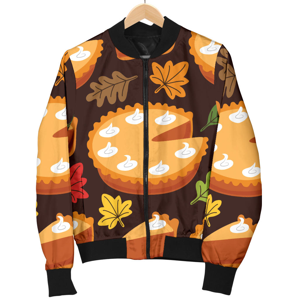 Pie Pattern Print Design A03 Men Bomber Jacket
