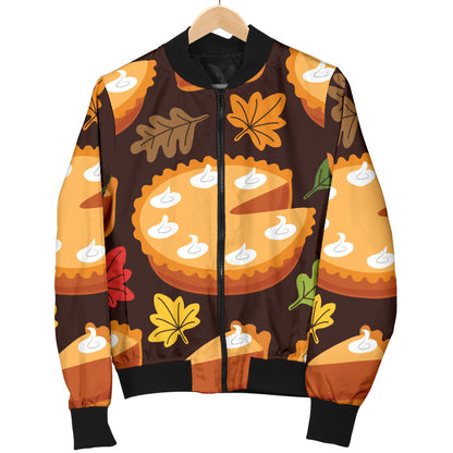 Pie Pattern Print Design A03 Men Bomber Jacket