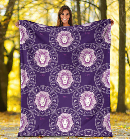 Leo Pattern Print Design 04 Premium Blanket