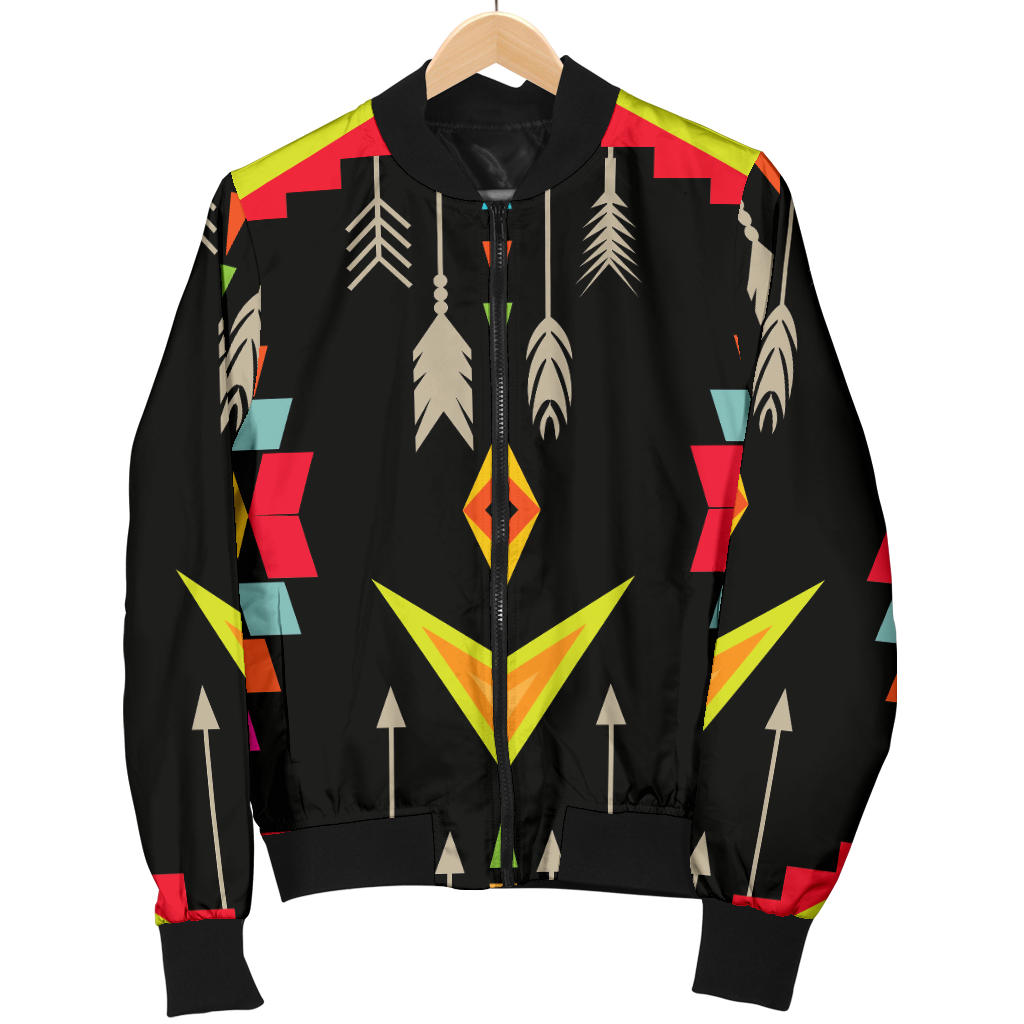 Native Pattern Print Design A05 Men Bomber Jacket