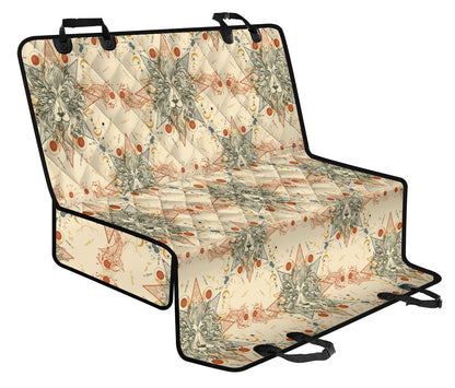 Leo Pattern Print Design 02 Rear Dog Car Seat Cover Hammock