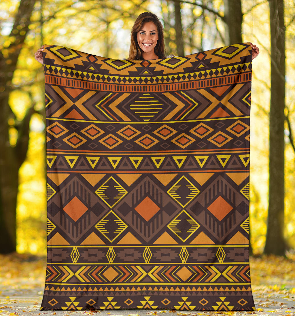 Navajo Pattern Print Design A06 Premium Blanket