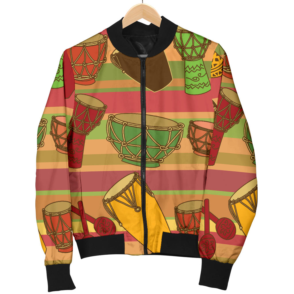Percussion Pattern Print Design 01 Men Bomber Jacket