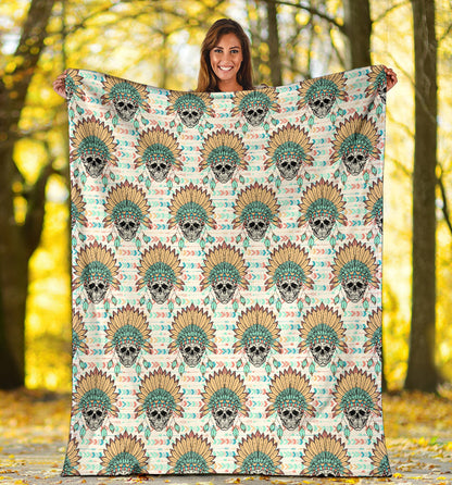 Boho Pattern Print Design 04 Premium Blanket
