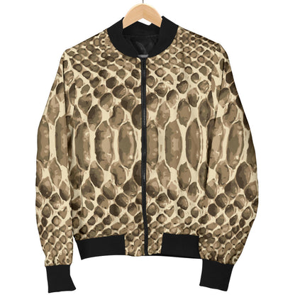 Python Pattern Print Design A02 Men Bomber Jacket