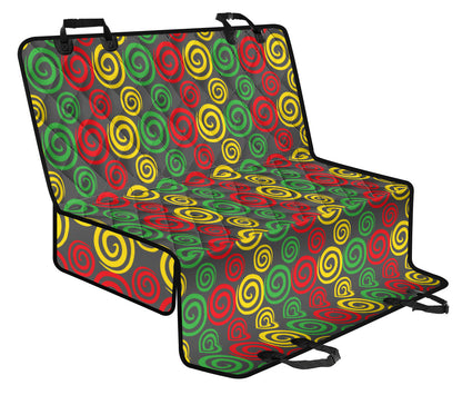 Rastafarian Pattern Print Design A05 Rear Dog Car Seat Cover Hammock