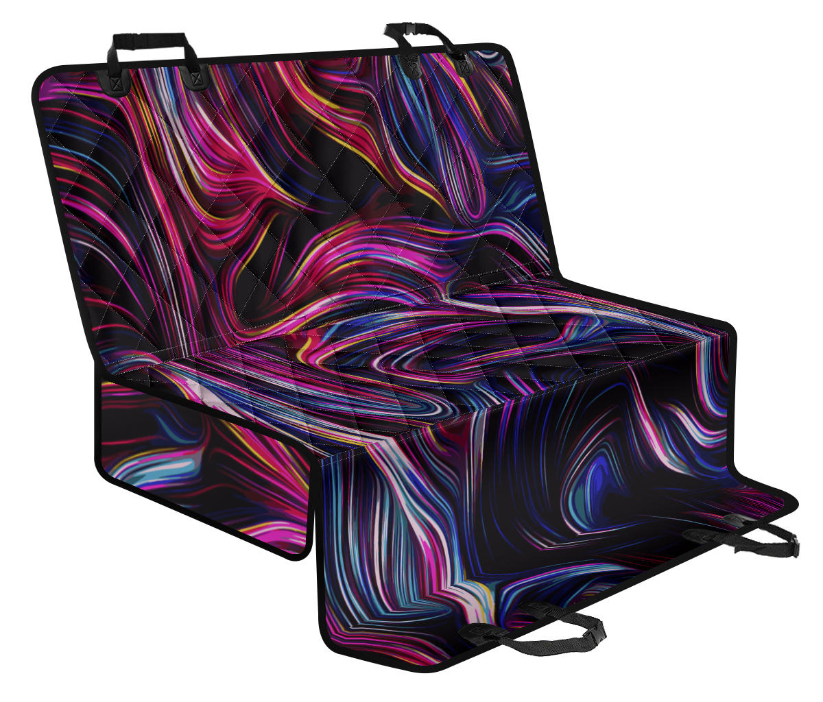 Liquid Pattern Print Design 01 Rear Dog Car Seat Cover Hammock
