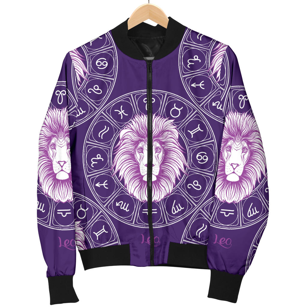 Leo Pattern Print Design 04 Men Bomber Jacket