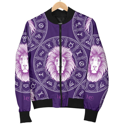 Leo Pattern Print Design 04 Men Bomber Jacket