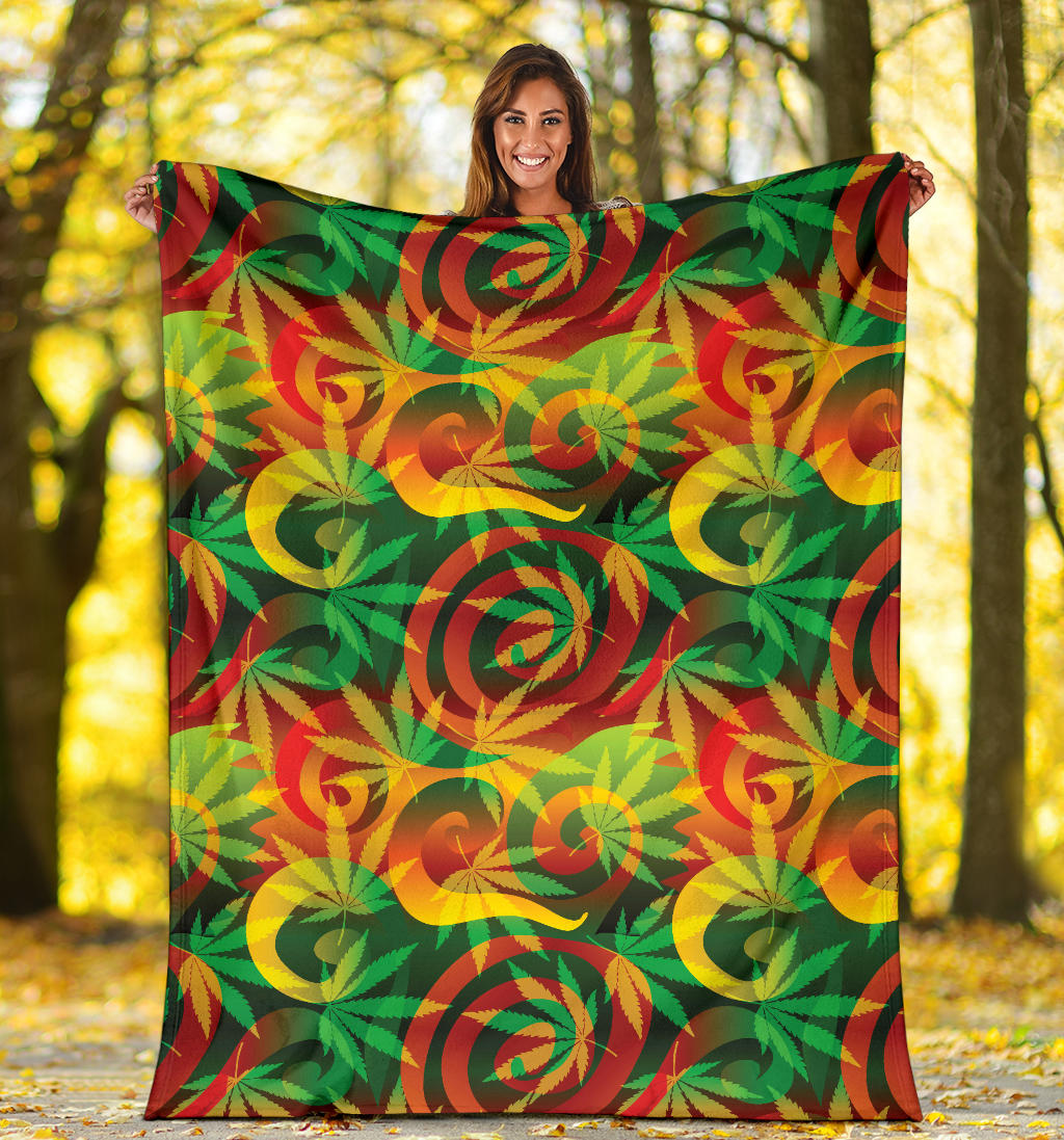 Rastafarian Pattern Print Design A01 Premium Blanket
