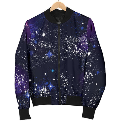 Cosmic Pattern Print Design 03 Men Bomber Jacket