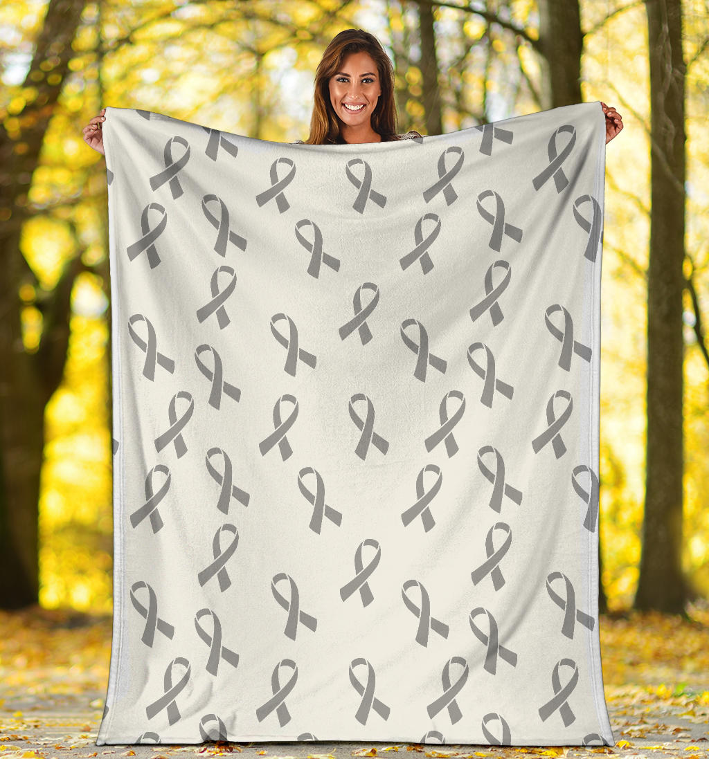 Brain cancer Pattern Print Design 01 Premium Blanket