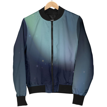 Aurora Borealis Pattern Print Design 01 Men Bomber Jacket