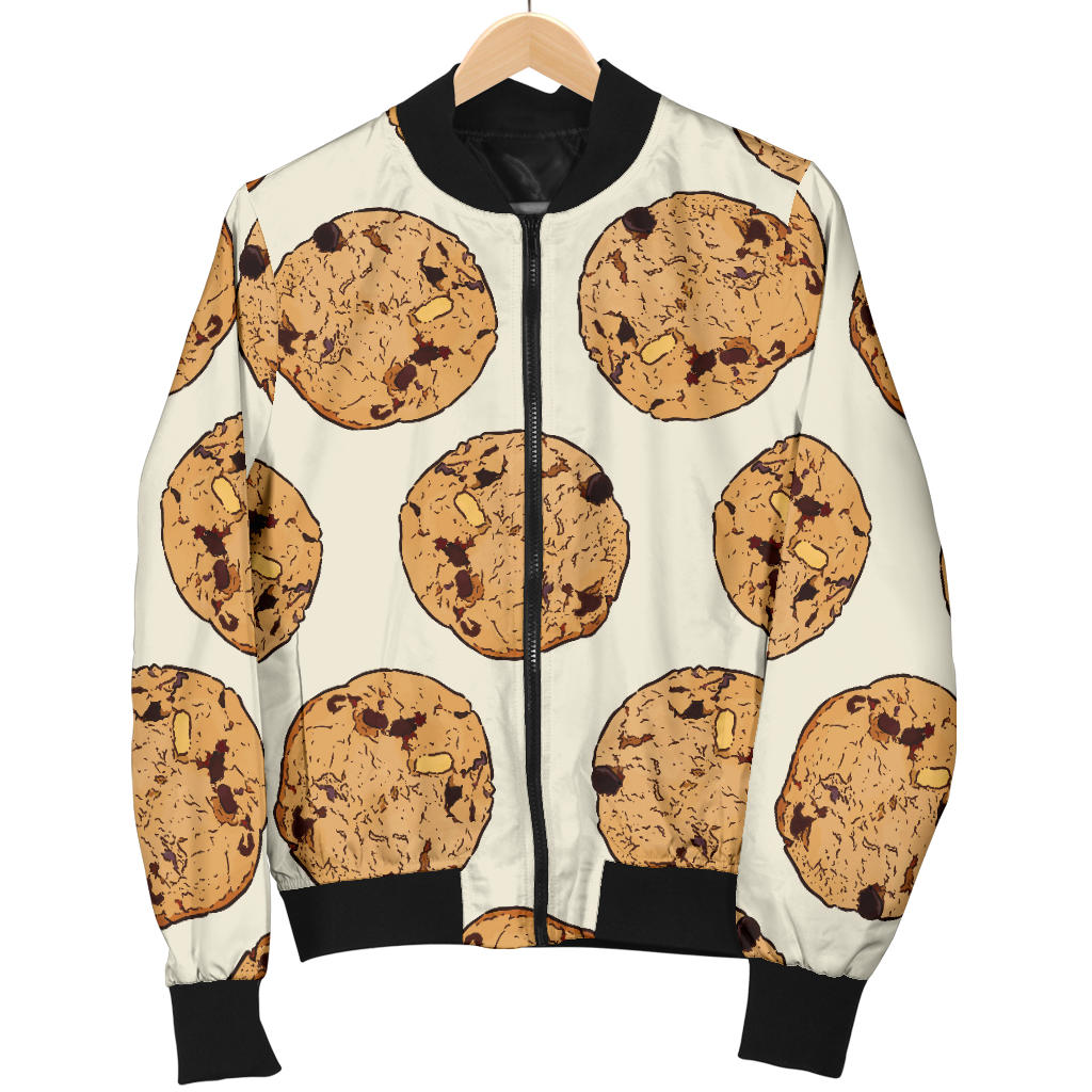 Cookie Pattern Print Design 05 Men Bomber Jacket