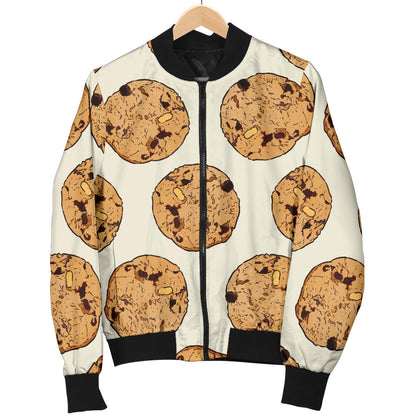 Cookie Pattern Print Design 05 Men Bomber Jacket