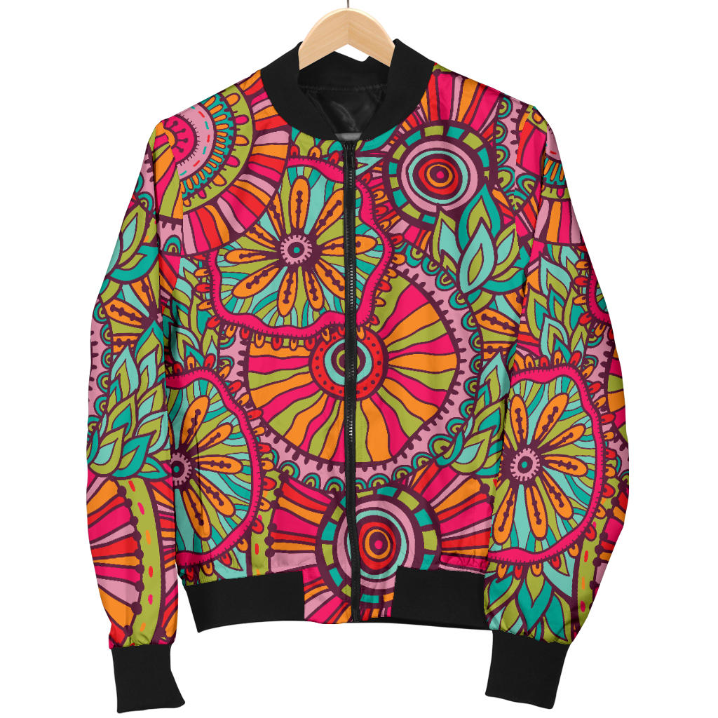 Boho Pattern Print Design 01 Men Bomber Jacket