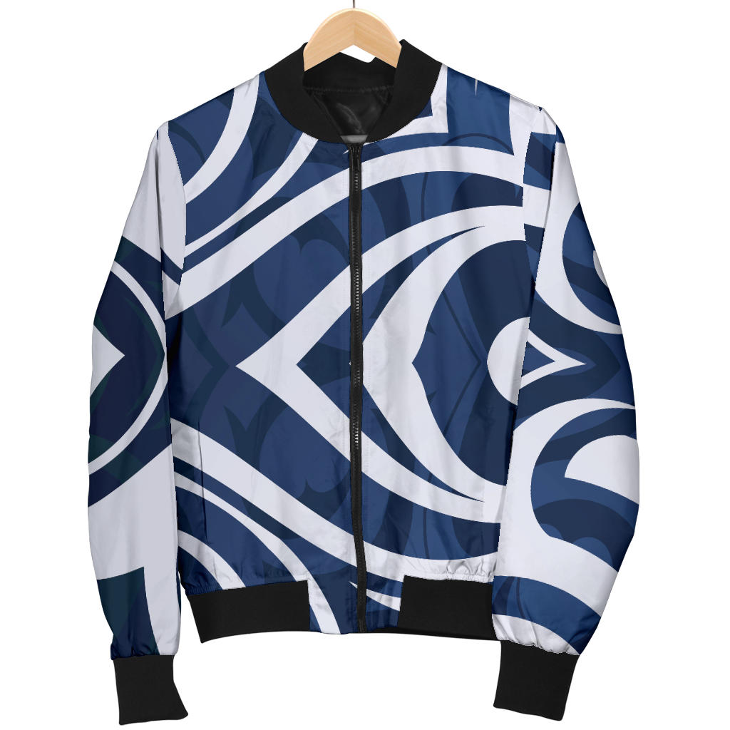 Maori Pattern Print Design 01 Men Bomber Jacket