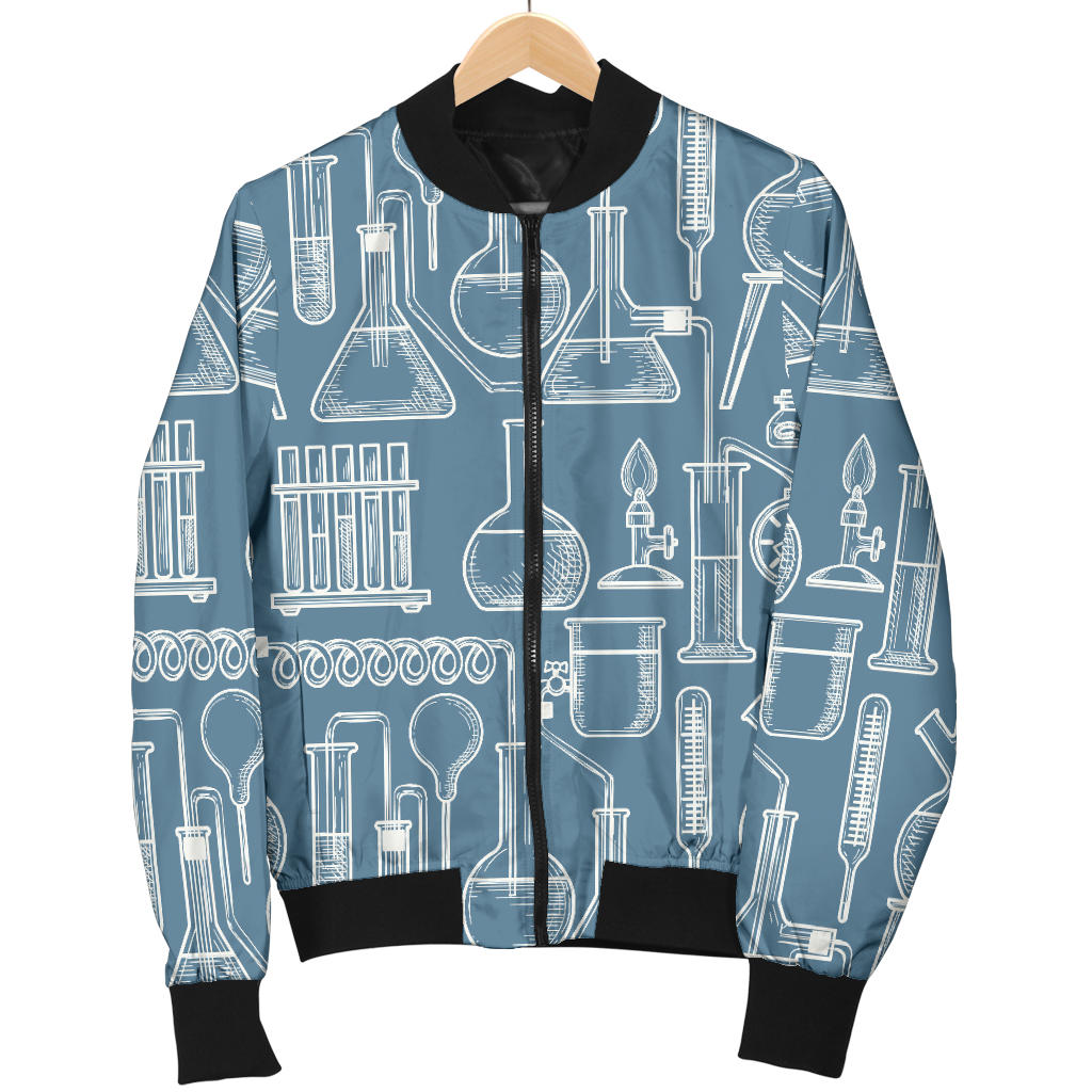 Chemical Pattern Print Design 05 Men Bomber Jacket
