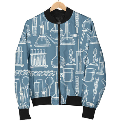 Chemical Pattern Print Design 05 Men Bomber Jacket