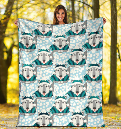 Alaskan Malamute Pattern Print Design 01 Premium Blanket