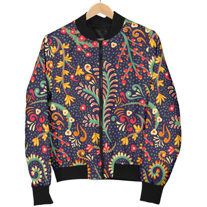 Bohemian Pattern Print Design 08 Men Bomber Jacket