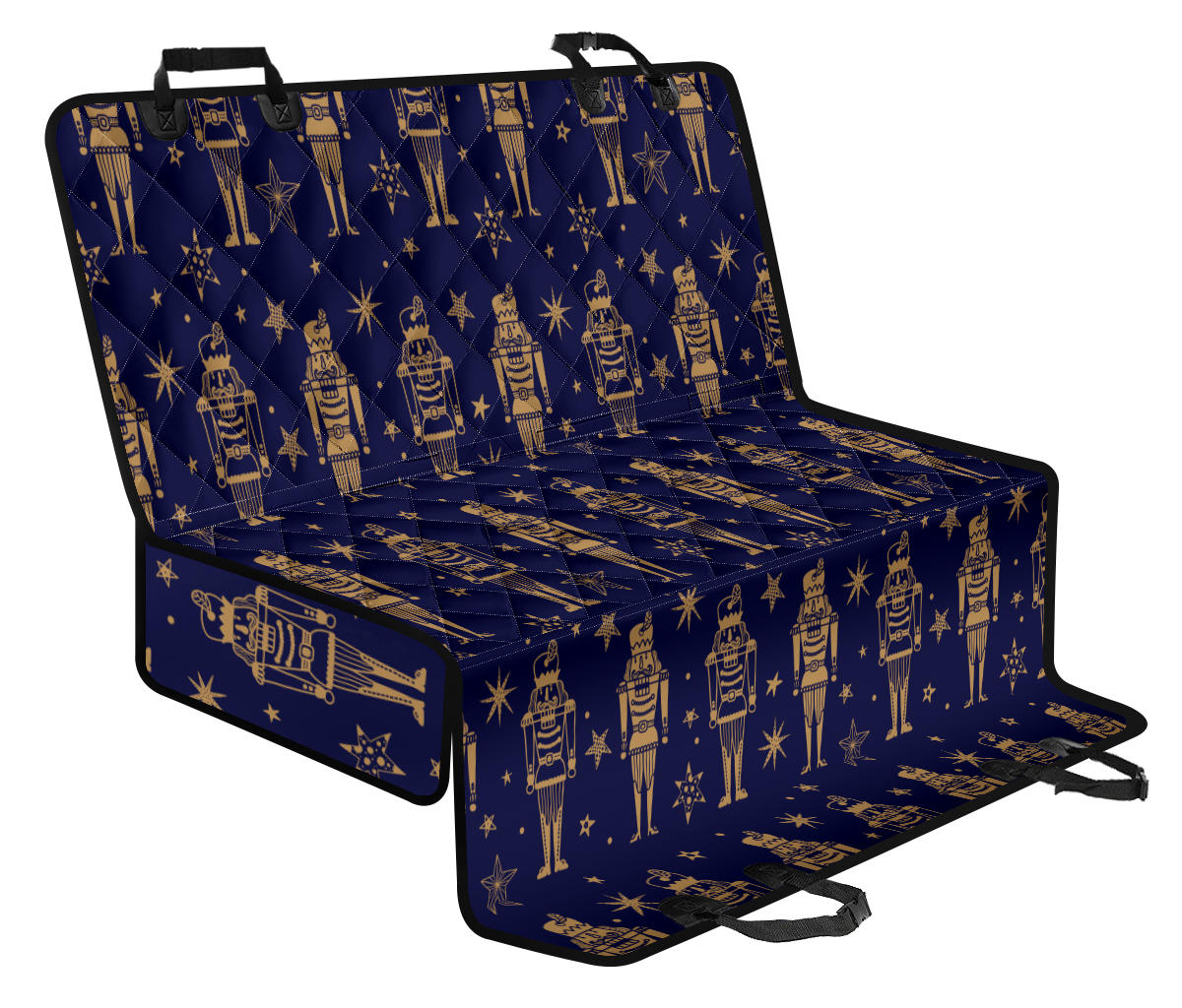 Nutcracker Pattern Print Design A05 Rear Dog Car Seat Cover Hammock