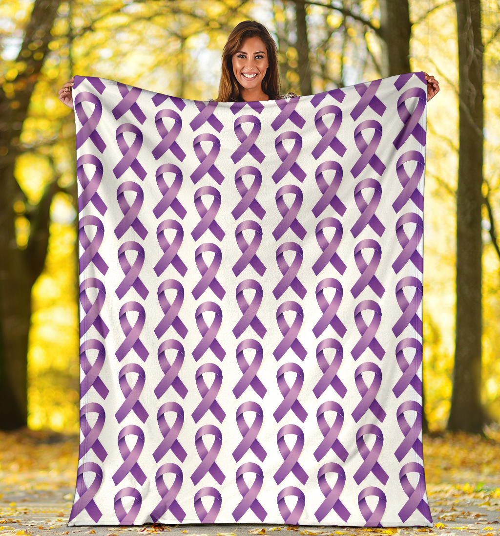 Pancreatic cancer Pattern Print Design A01 Premium Blanket