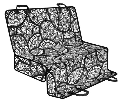 Polynesian Pattern Print Design A01 Rear Dog Car Seat Cover Hammock