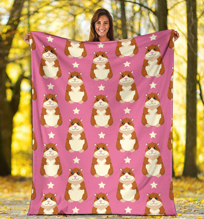 Hamster Cute Pattern Print Design 02 Premium Blanket
