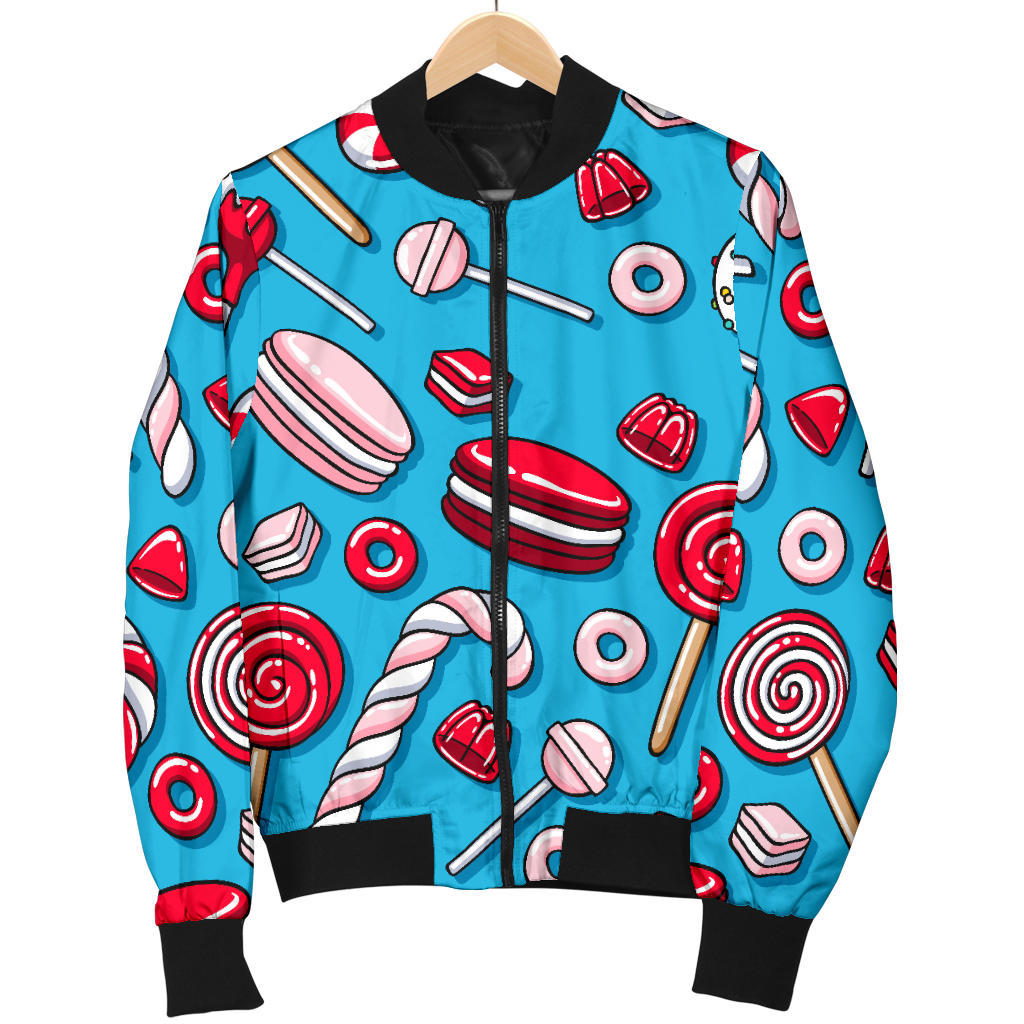 Candy Pattern Print Design 05 Men Bomber Jacket