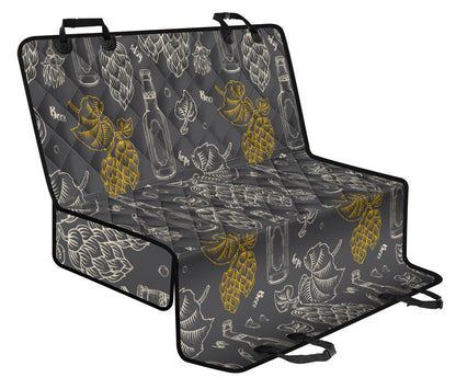 Hope Pattern Print Design 01 Rear Dog Car Seat Cover Hammock