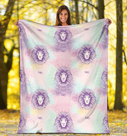 Leo Pattern Print Design 03 Premium Blanket