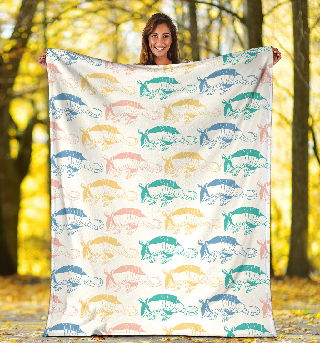 Armadillo Pattern Print Design 05 Premium Blanket
