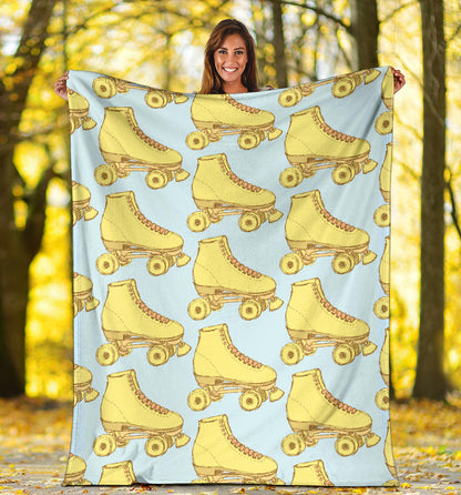 Roller skate Pattern Print Design A03 Premium Blanket