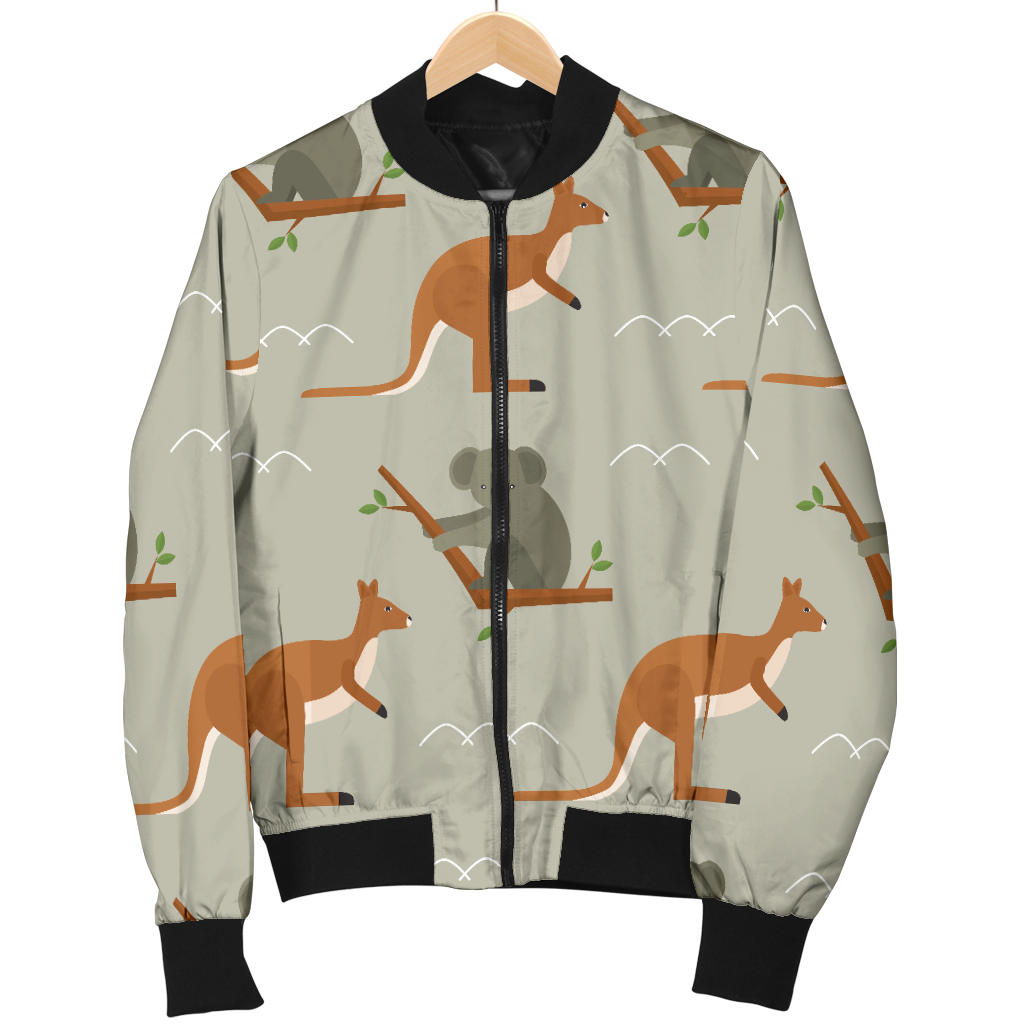 Koala Pattern Print Design 03 Men Bomber Jacket